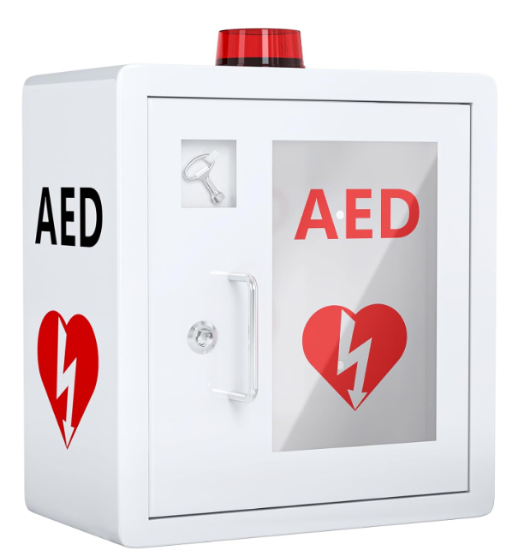 Picture of AED Cabinet